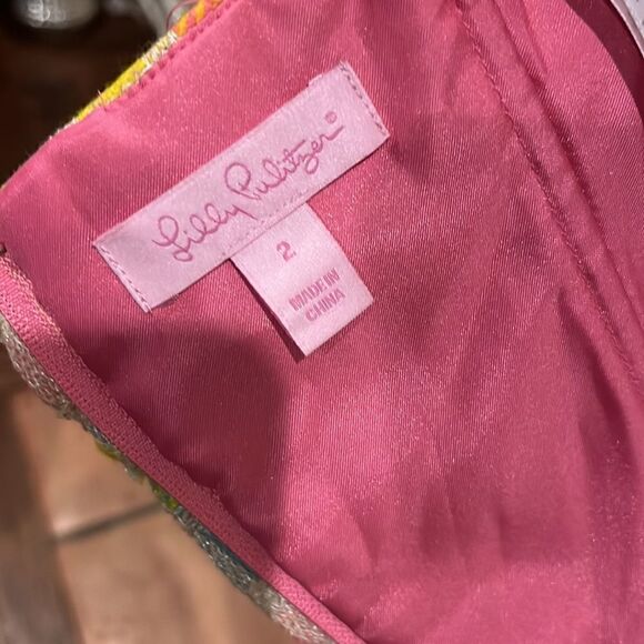 Lilly Pulitzer Bibi multicolored boule strapless dress, size 2! - Picture 8 of 12